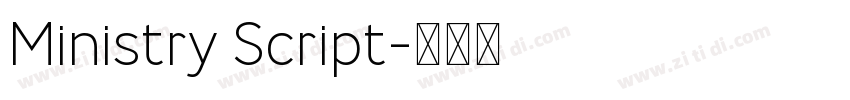 Ministry Script字体转换